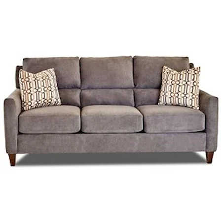 Contemporary Sofa with Pillows